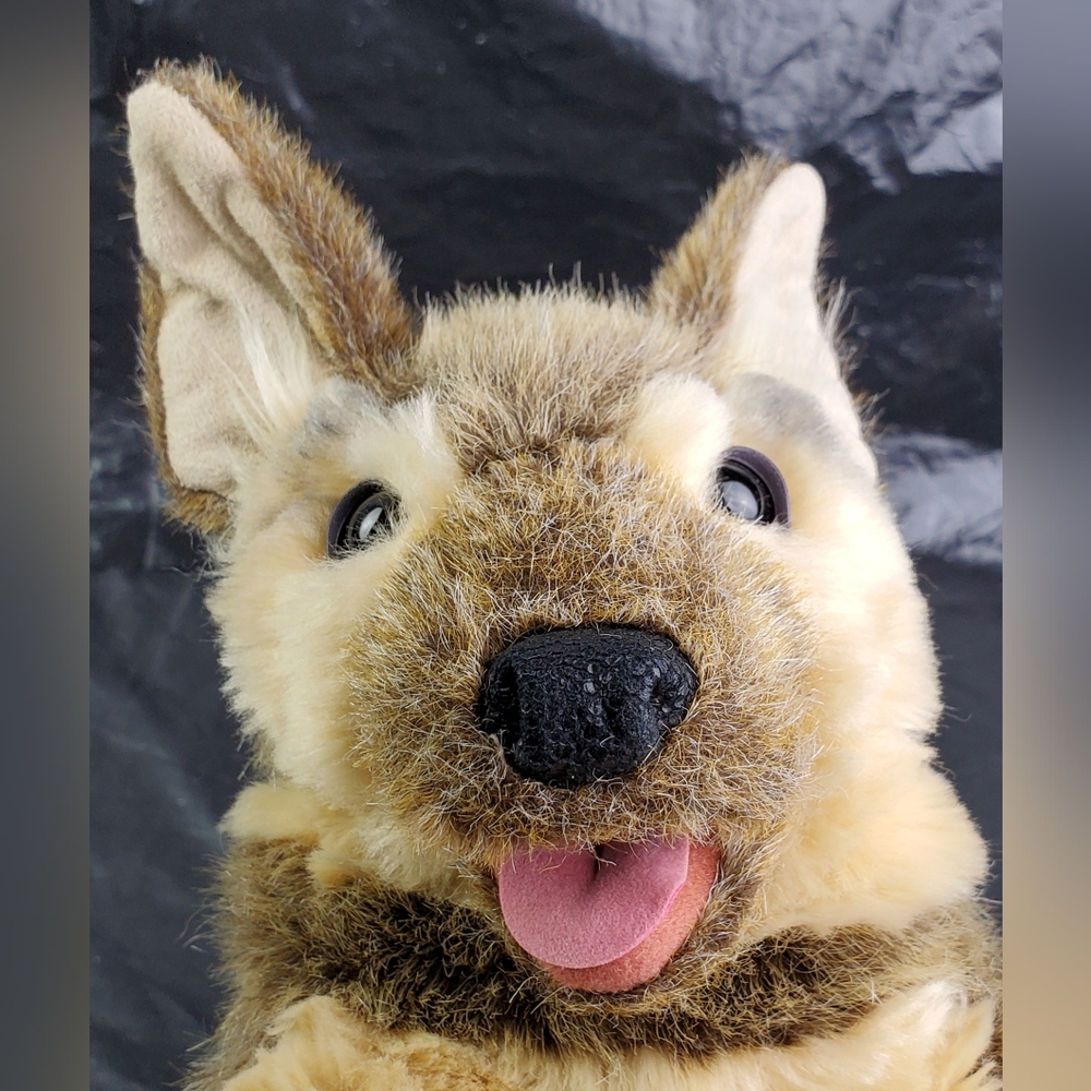 Folkmanis German Shepherd Puppy Hand Puppet # 3116 Realistic - NWT